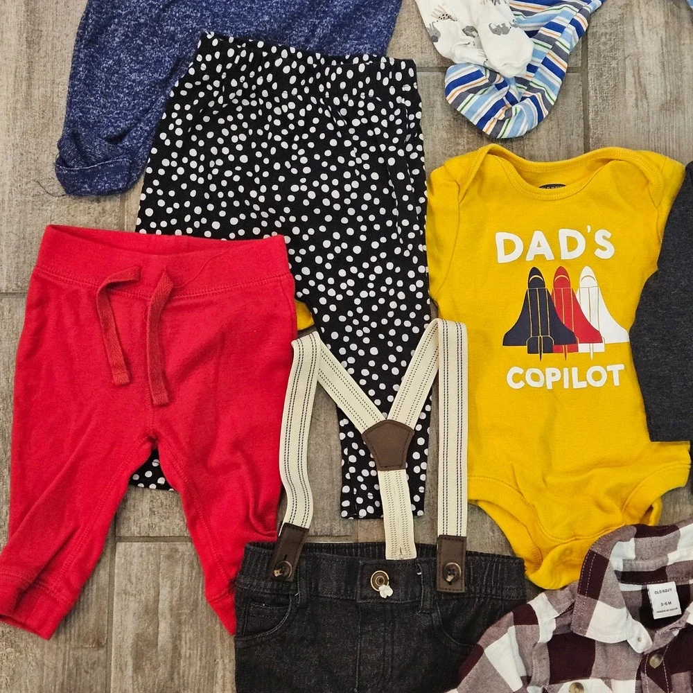 Old Navy‎ Gerber Baby Boys Clothing Lot of 23 Size 3-6M Infant Essential Basics